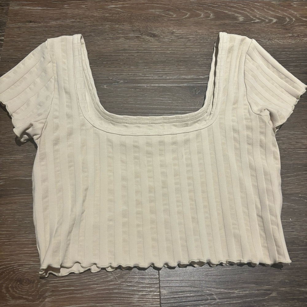 ribbed aerie crop top